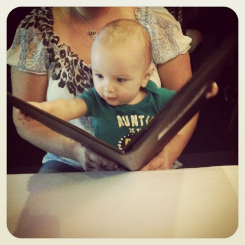 Checking out the menu